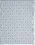 8' X 10' Blue Geometric Area Rug
