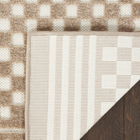 8' X 10' Brown Geometric Area Rug