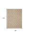 8' X 10' Brown Geometric Area Rug