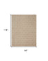 8' X 10' Brown Geometric Area Rug