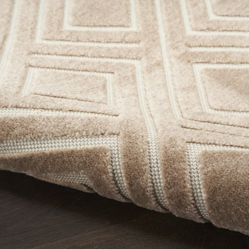 8' X 10' Brown Geometric Area Rug