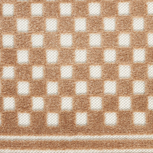 8' X 10' Brown Geometric Area Rug