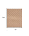 8' X 10' Brown Geometric Area Rug