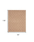 8' X 10' Brown Geometric Area Rug