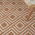 8' X 10' Brown Geometric Area Rug