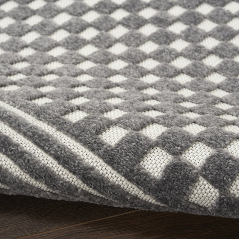 8' X 10' Gray Geometric Area Rug