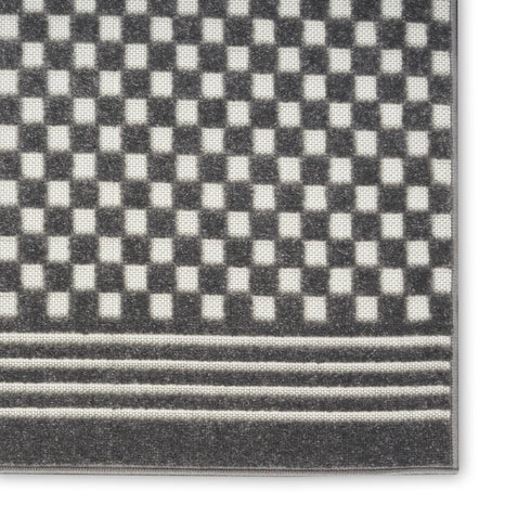 8' X 10' Gray Geometric Area Rug
