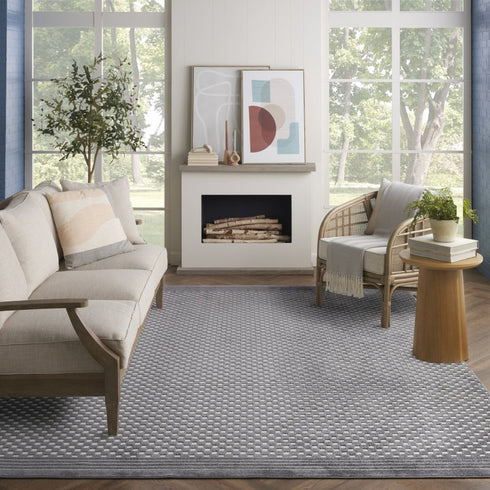 8' X 10' Gray Geometric Area Rug