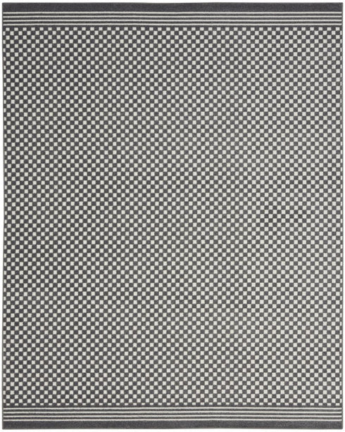 8' X 10' Gray Geometric Area Rug