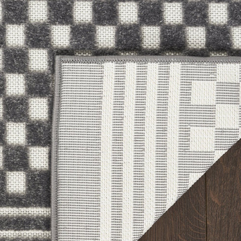 8' X 10' Gray Geometric Area Rug