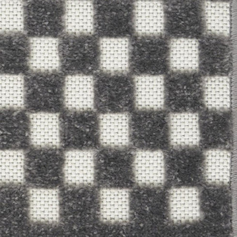 8' X 10' Gray Geometric Area Rug