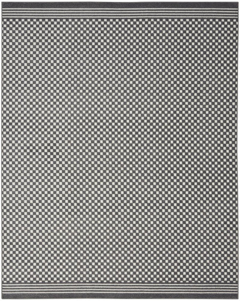 8' X 10' Gray Geometric Area Rug