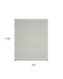 8' X 10' Gray Geometric Area Rug
