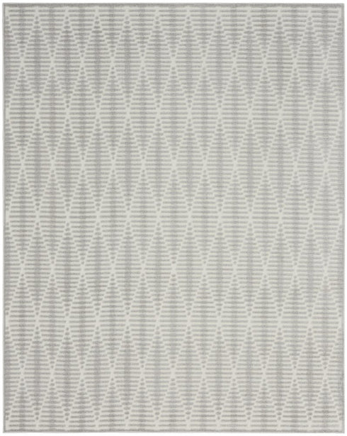 8' X 10' Gray Geometric Area Rug