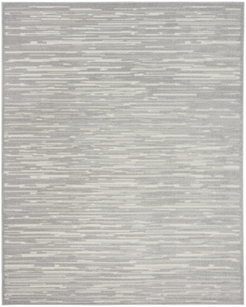 8' X 10' Gray Geometric Area Rug