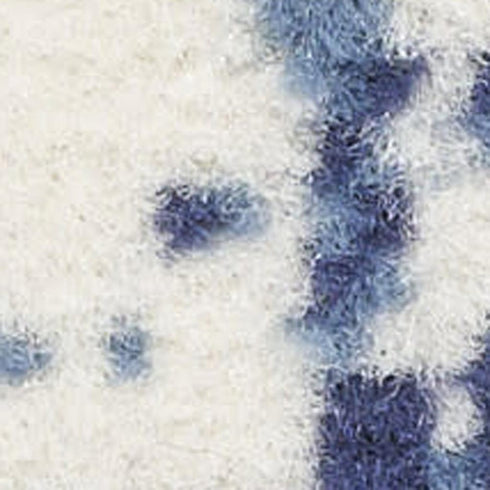 10' Blue Abstract Power Loom Runner Rug