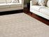 6' X 9' Beige Geometric Power Loom Area Rug