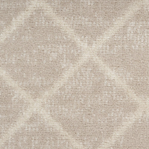 6' X 9' Beige Geometric Power Loom Area Rug
