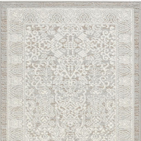 10' Blue Abstract Power Loom Runner Rug