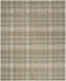 7' X 10' Green Plaid Area Rug