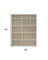 7' X 10' Green Plaid Area Rug