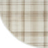 9' X 12' Ivory Plaid Power Loom Area Rug