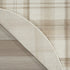 9' X 12' Ivory Plaid Power Loom Area Rug