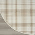 9' X 12' Ivory Plaid Power Loom Area Rug