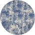 10' Blue Abstract Power Loom Runner Rug
