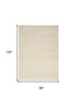 8' X 10' Ivory Jute Hand Woven Area Rug