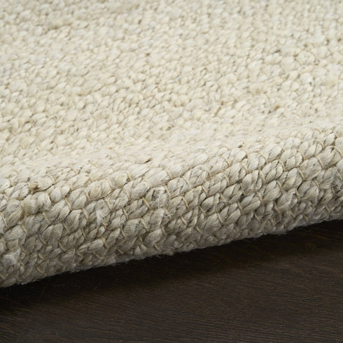 8' X 10' Ivory Jute Hand Woven Area Rug