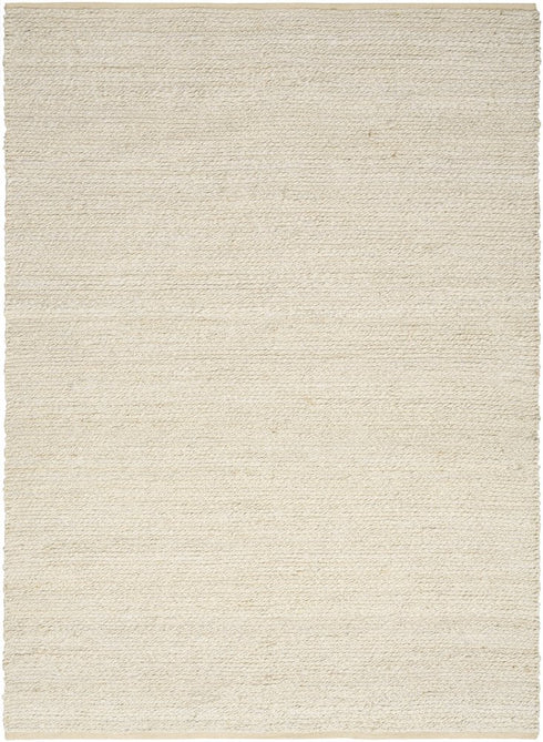 8' X 10' Ivory Jute Hand Woven Area Rug