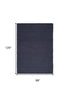 8' X 10' Navy Blue Jute Flatweave Handmade Area Rug