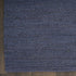 8' X 10' Navy Blue Jute Flatweave Handmade Area Rug