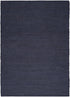 8' X 10' Navy Blue Jute Flatweave Handmade Area Rug