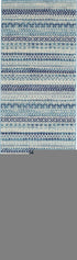 6' Navy Blue And Ivory Geometric Runner Rug