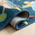 8' X 11' Navy Red and Orange Juvenile Airplanes Youthful Area Rug