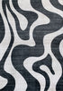 5' X 8' Black and White Zebra Print Area Rug