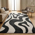 5' X 8' Black and White Zebra Print Area Rug