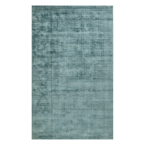 8' X 10' Blue Striped Hand Woven Area Rug