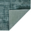 8' X 10' Blue Striped Hand Woven Area Rug