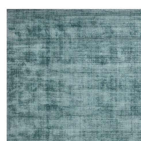 8' X 10' Blue Striped Hand Woven Area Rug