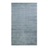 5' X 8' Light Blue And Dark Blue Striped Hand Woven Area Rug