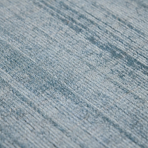 5' X 8' Light Blue And Dark Blue Striped Hand Woven Area Rug