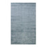 5' X 8' Light Blue And Dark Blue Striped Hand Woven Area Rug