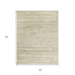 5' X 8' Ivory And Brown Wool Striped Hand Woven Area Rug