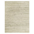 5' X 8' Ivory And Brown Wool Striped Hand Woven Area Rug