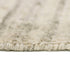 5' X 8' Ivory And Brown Wool Striped Hand Woven Area Rug