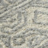 8' X 10' Gray And Ivory Wool Southwestern Hand Hooked Area Rug