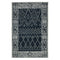 8' X 10' Charcoal And Ivory Wool Southwestern Hand Hooked Area Rug